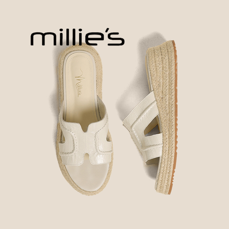 MILLIE'S/妙丽厚底增高沙滩鞋