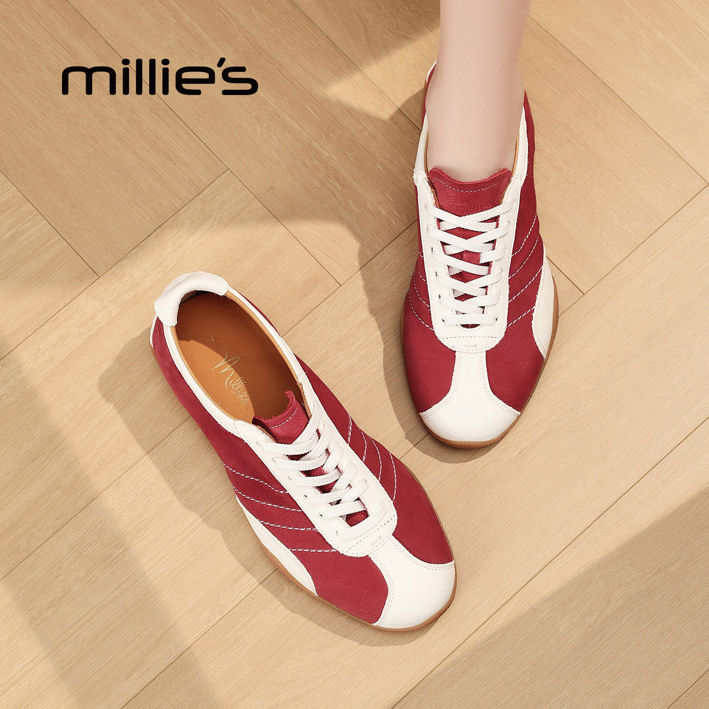 MILLIE'S/妙丽休闲运动赛车鞋