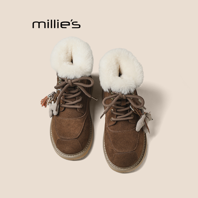 妙丽女冬季加厚保暖雪地靴巨好看