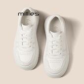 增高百搭休闲运动小白鞋 MILLIE 女2026春季 款 妙丽厚底轻便板鞋