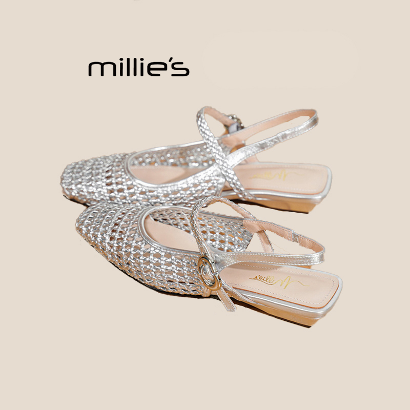 MILLIE'S/妙丽皮带扣凉拖鞋婚鞋