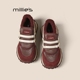 防滑保暖棉鞋 妙丽老爹鞋 MILLIE 女拼色阿甘鞋 冬新款 学生休闲鞋