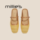 妙丽包头拖夏季 方头编织镂空玛丽珍拖鞋 MILLIE 女凉拖2026新款