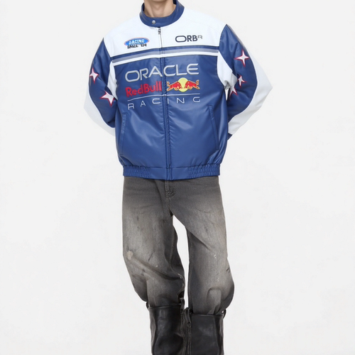 HA7MS霍利联名赛车皮衣夹棉