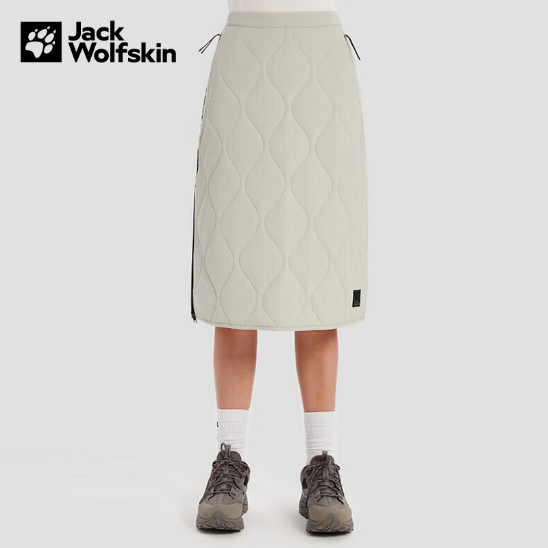 JackWolfskin德国狼爪半身裙户外女士轻量P棉保暖长裙 5031891