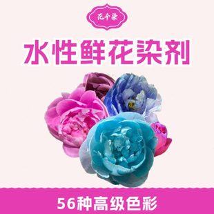 花千染新式 鲜花快速吸色染色剂56种颜色 水性不伤花材100ml体验装