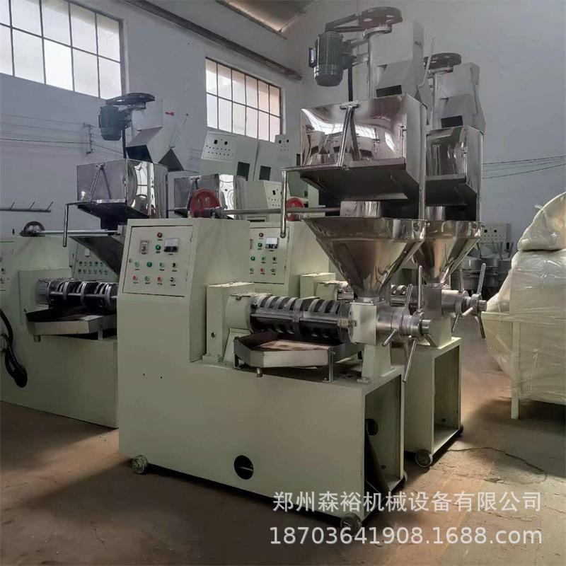 冷热两用花生炒花生榨油机黄豆大豆打油机螺旋式胡麻菜籽榨油机