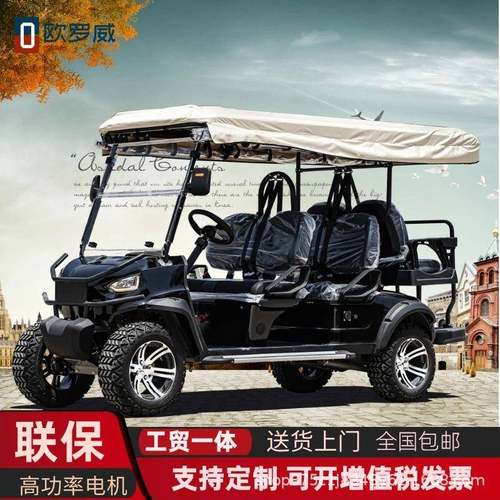 2-4-6-8座电动高尔夫球车旅游观光看房车酒店楼盘摆渡景区