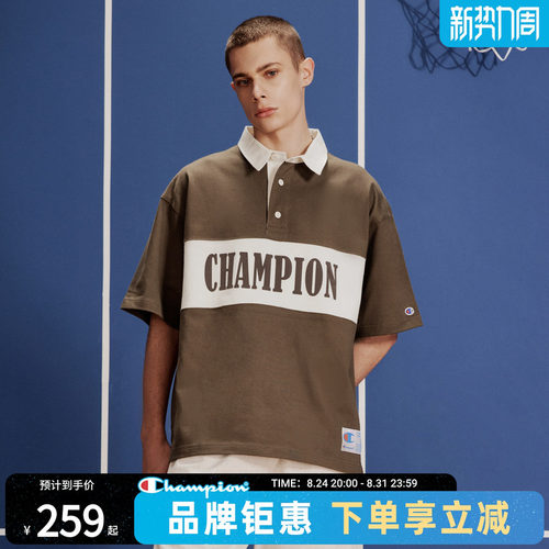 champion冠军26春夏新款男女短袖T恤纯棉趣味印花休闲舒适