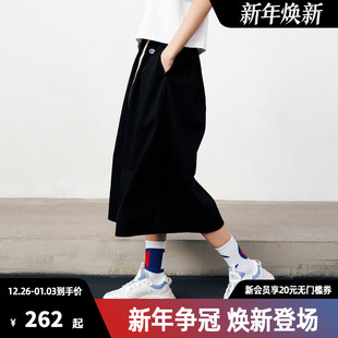女工装 刺绣阔腿宽松裙裤 7分裤 秋季 长裤 Champion冠军休闲阔腿裤