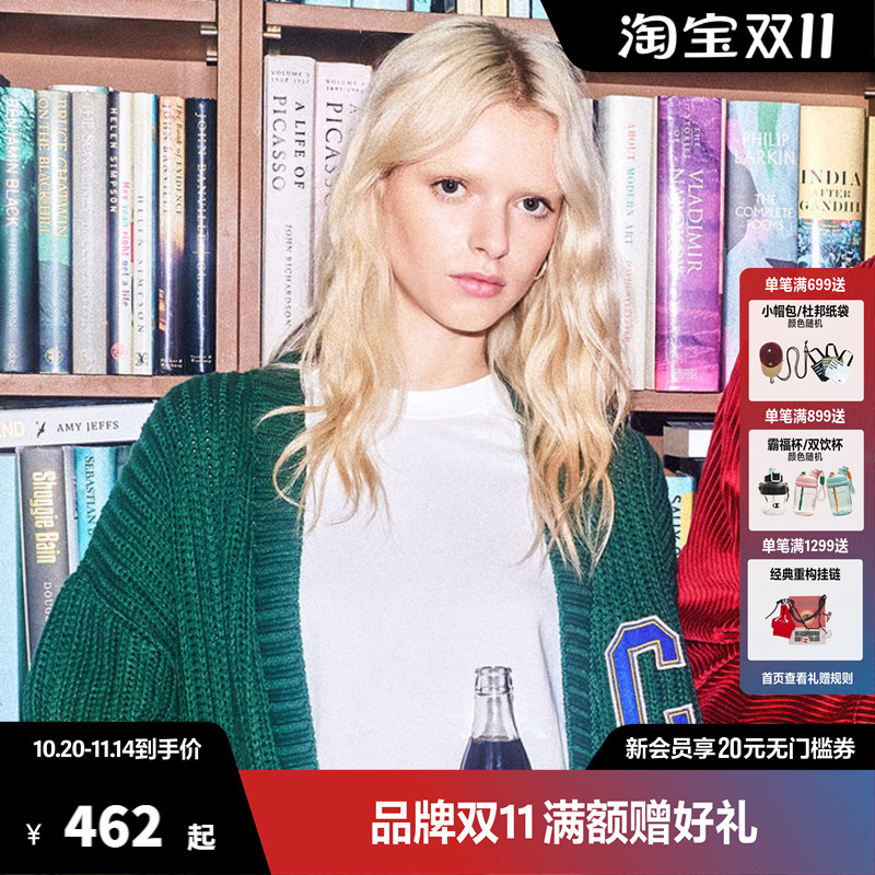【Champion Coca Cola】冠军针织衫男秋季新款拼接休闲保暖上衣女