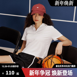 短袖 Champion冠军polo衬衫 领短T恤春夏纯色上衣百搭休闲时尚