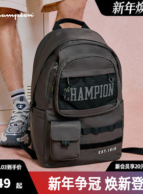 Champion冠军双肩包女2025春季新款帆布包书包运动旅游户外背包男