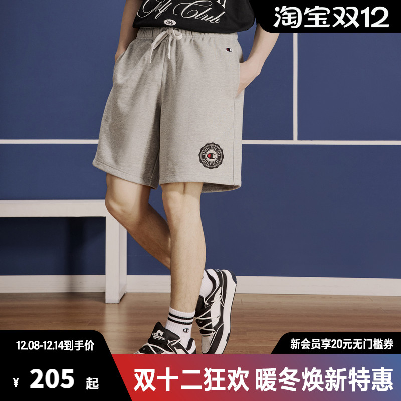 Champion冠军休闲短卫裤男学院风时尚户外裤子运动短裤