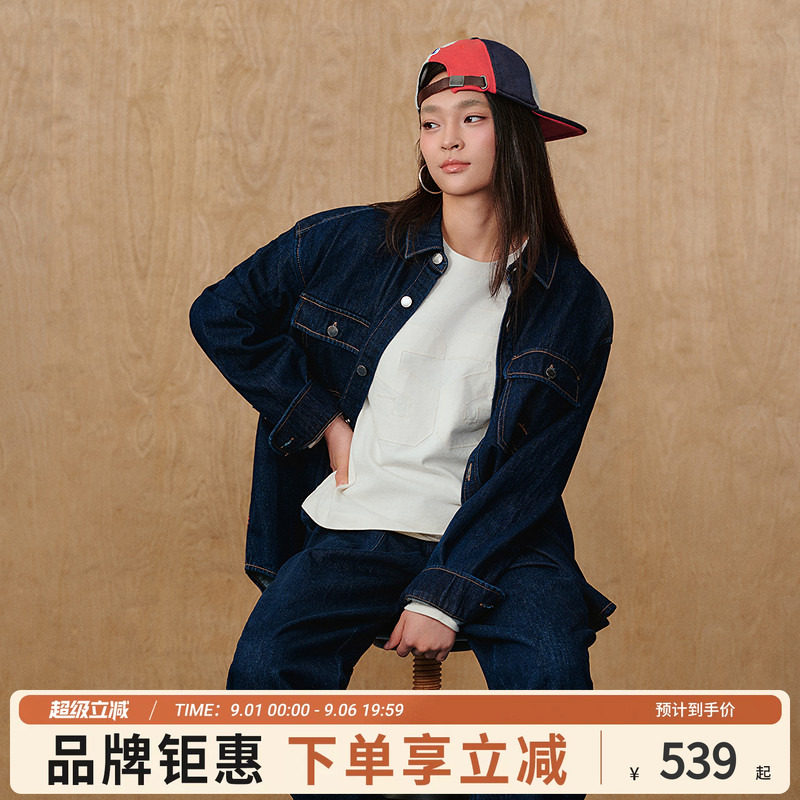champion冠军男女牛仔外套图片