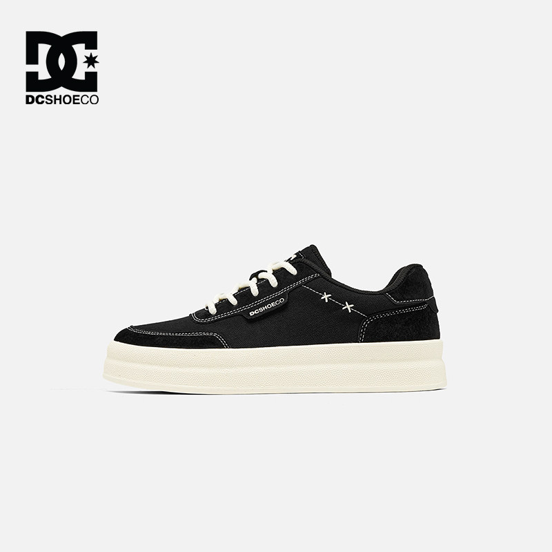 DCSHOES Malibu Lift 厚底男士休闲板鞋秋季薄款透气帆布鞋子男鞋