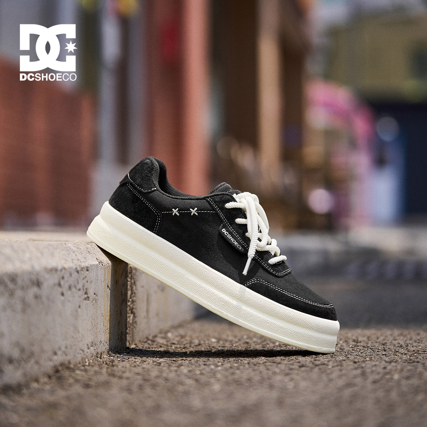 DCSHOES Malibu Lift 厚底男士休闲板鞋秋季薄款透气帆布鞋子男鞋图片