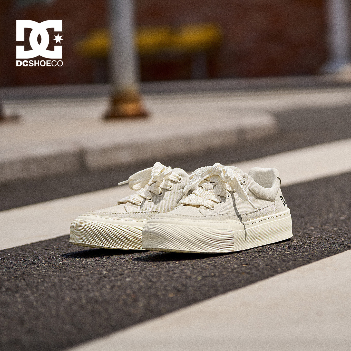 DCSHOES FORGE 2026秋季新款透气男鞋简约厚底小白鞋休闲鞋男款图片