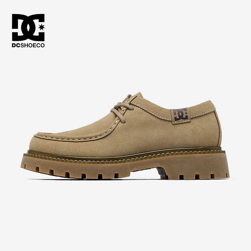 DC SHOESCRAG EDGE袋鼠鞋男2025新款秋冬季老钱风休闲皮鞋工装鞋