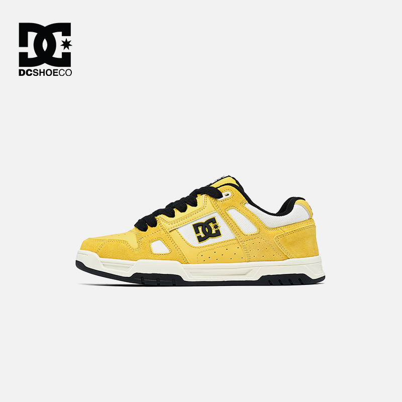 DCSHOES STAG PRO秋季新款真皮美式板鞋男黄色休闲鞋子男鞋图片