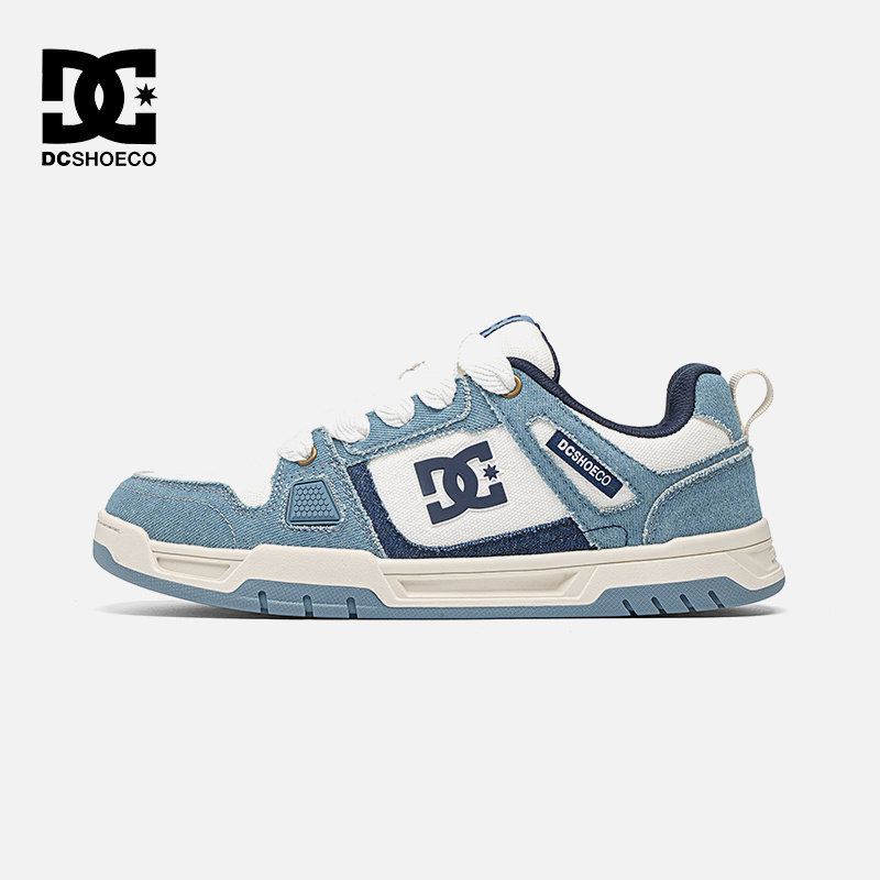 DC SHOES STAG CAS 官方2025新款秋季透气牛仔蓝布鞋轻便滑板鞋