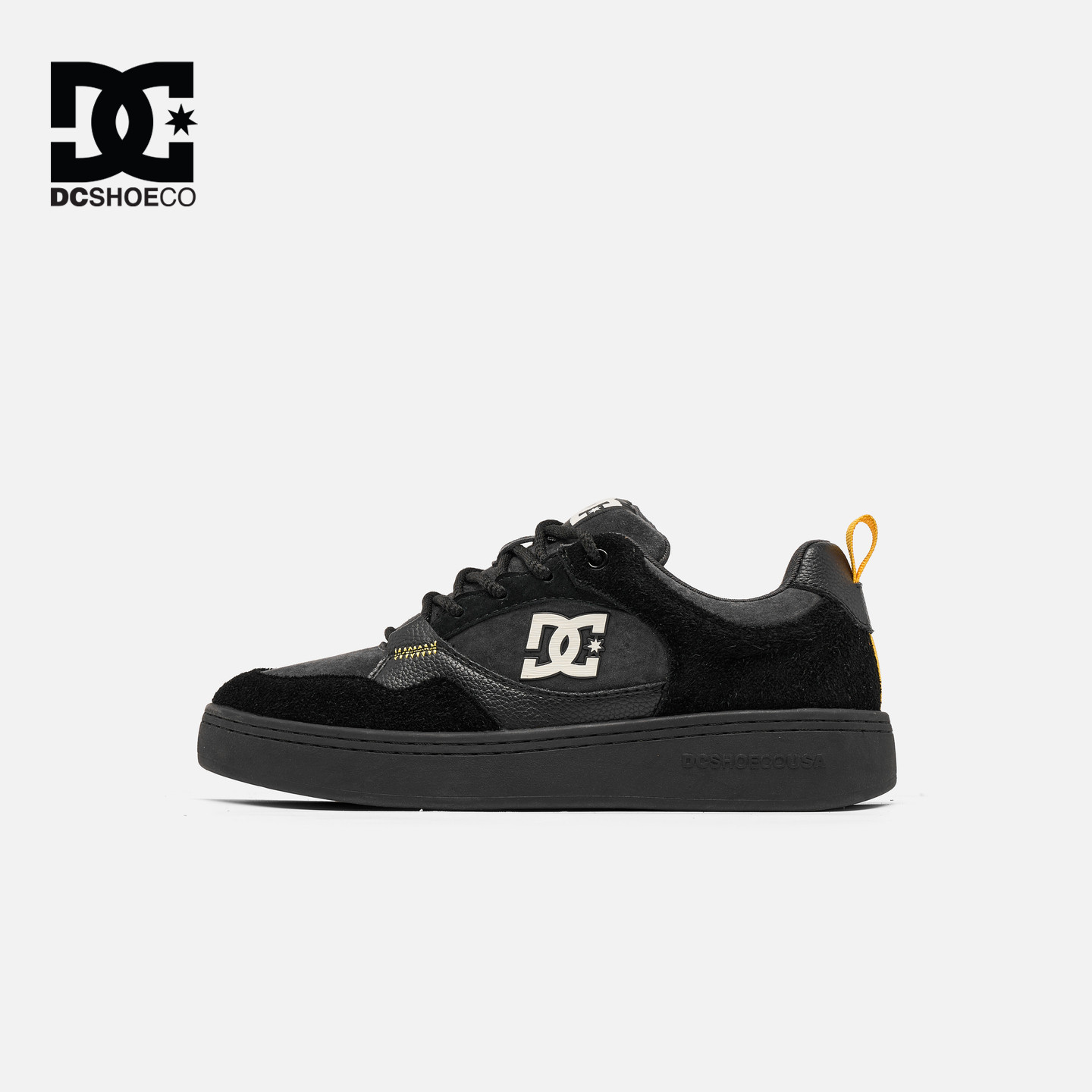 DCSHOES CLEVELAND 秋季新款休闲鞋男式黑武士真皮牛皮通勤防滑鞋
