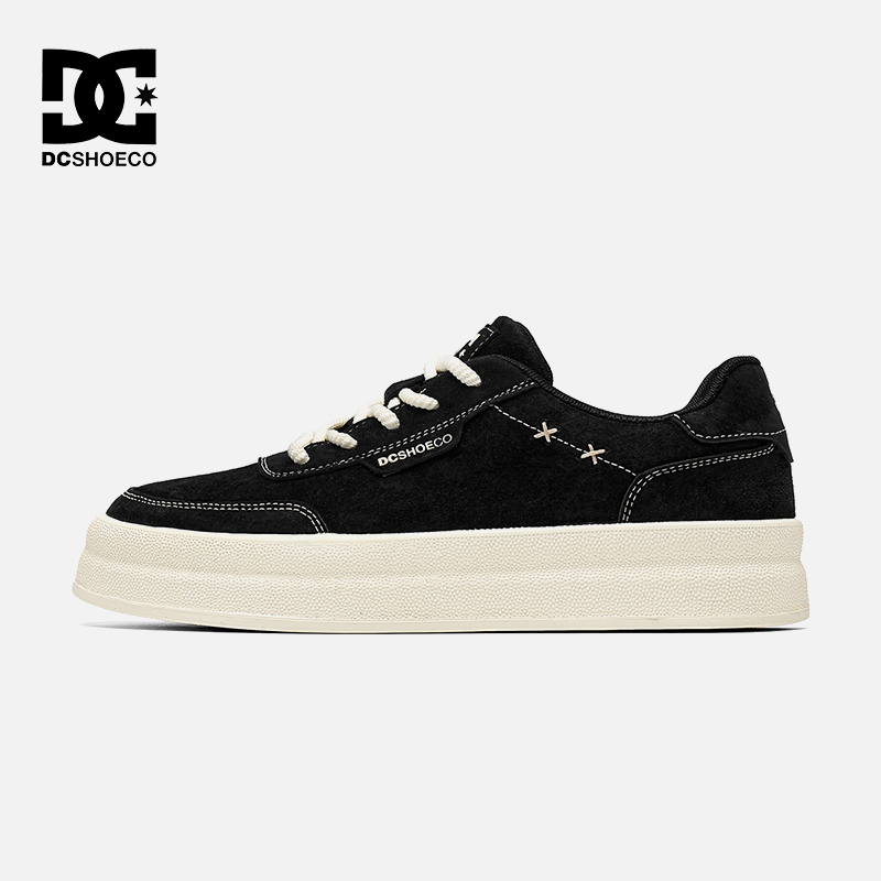 DC SHOES TRESSON EDGE 25秋冬新款简约百搭男鞋真皮休闲板鞋男款