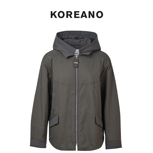 【KOREANO】冬季灰色H型短款棉服  MS6616(UN)