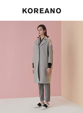 【KOREANO】冬季长款毛呢大衣  FY7408(JUN)