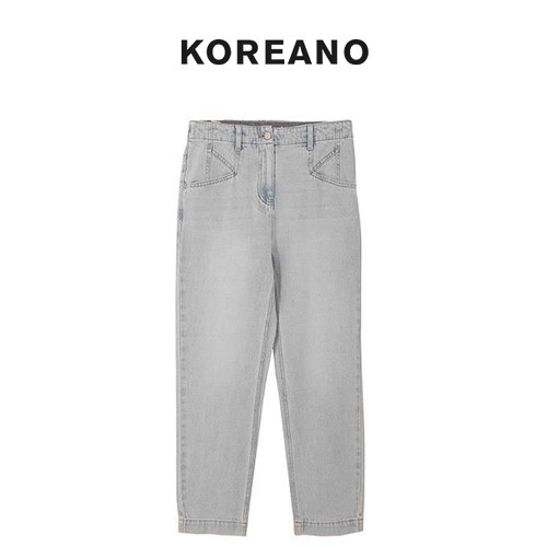 【KOREANO】春秋丹宁蓝水洗小直筒裤  KN5520(UN)G