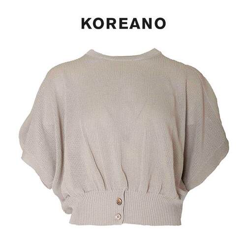 【KOREANO】春秋星月灰短款圆领毛衫  ZT8570(UN)J