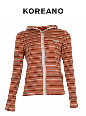 【KOREANO】春秋休闲风条纹长袖T恤    【A】   TT6013(AUN)