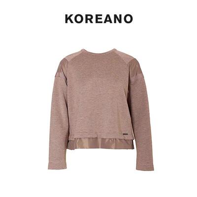 【KOREANO】冬季浅烟色短款T恤  TT5915(JUN)C