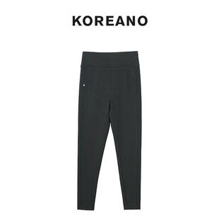 柯利亚诺冬季专柜同款黑色细绒弹力紧身裤 【H】 KT3965(UN)G