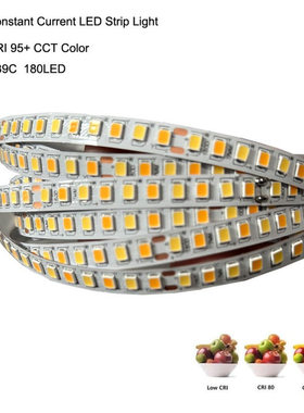 高显Ra 95  5B9C 恒流动LED灯带 180LED/m 水晶灯吊灯改造