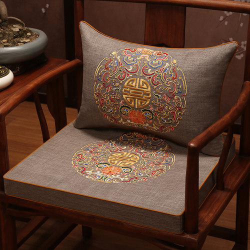 优选中式红木椅垫天然椰棕椅垫实木沙发垫圈椅坐垫3E环保椰丝棕乳