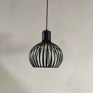 田园风格 铁艺灯笼吊灯餐厅吊灯吧台吊灯咖啡厅铁艺灯笼吊灯竹吊灯