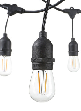 工厂直销 48ft装饰灯串  E26 室内外防水灯串 120V 美规 S14 灯串