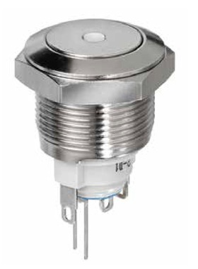 法国Apem开关防水LED带灯金属按钮开关19毫米自锁定按键选型