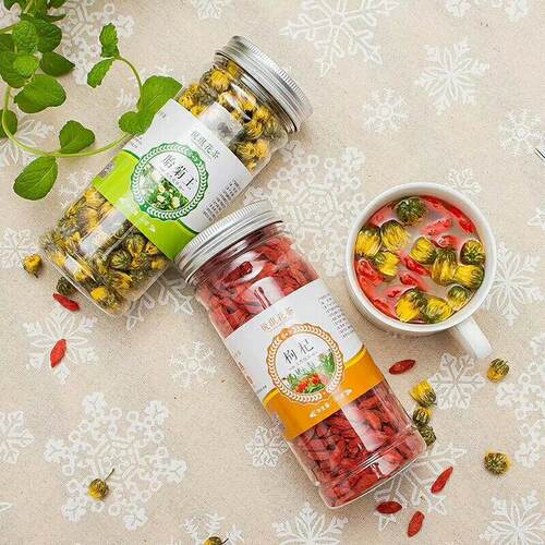 6*5pet透密封塑料罐铝盖包花茶瓶子坚果茶叶食品罐子装瓶35明0TEI