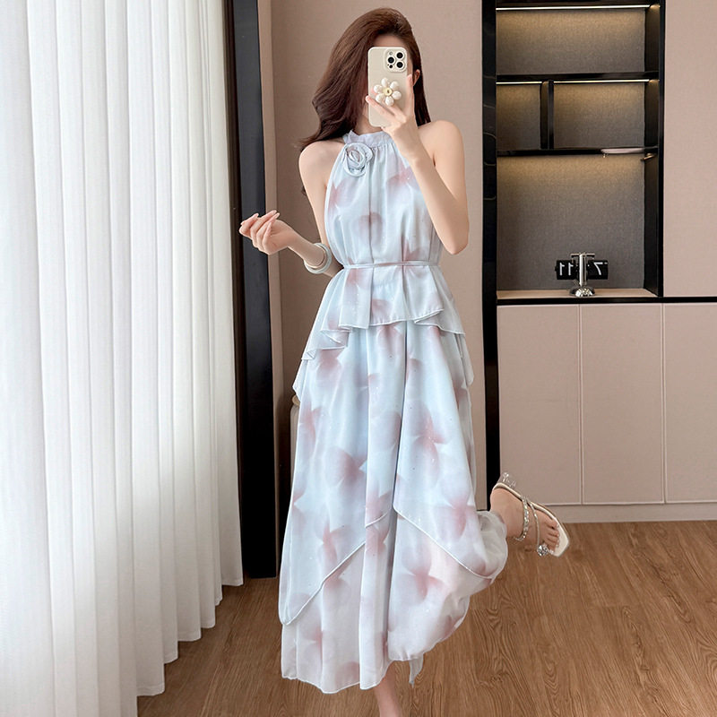 法式扎染亮闪闪立体花朵