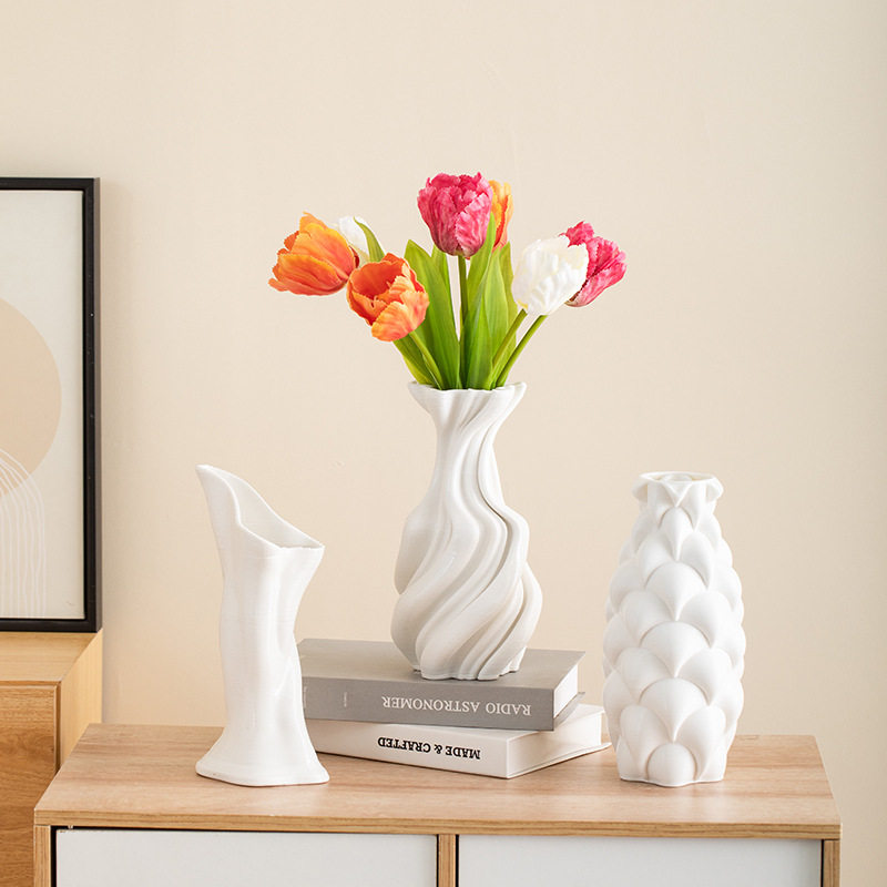 蜀门简约现代陶瓷装饰干花花瓶客厅电视柜玄关插花高级感摆件摆设,模玩/动漫/周边/娃圈三坑/桌游,文化/体育周边,淘宝优惠券,粉丝福利购,淘宝优惠卷