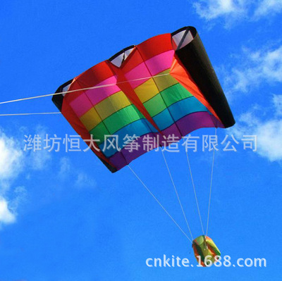 潍坊风筝  2.3米彩虹之翼 软体/半软体风筝software kite