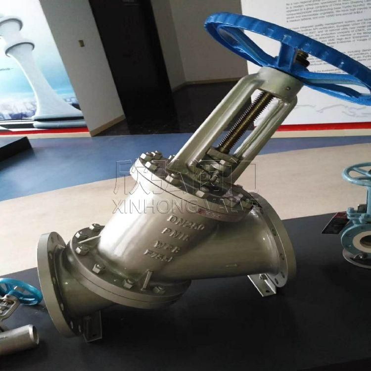 JS44Y角式料浆阀 Y型电动直通式浆液阀 法兰高温高压 欣弘阀门