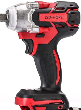 无刷红色电动扳手锂电充电冲击扳手大扭力架子工电动套筒风炮强力