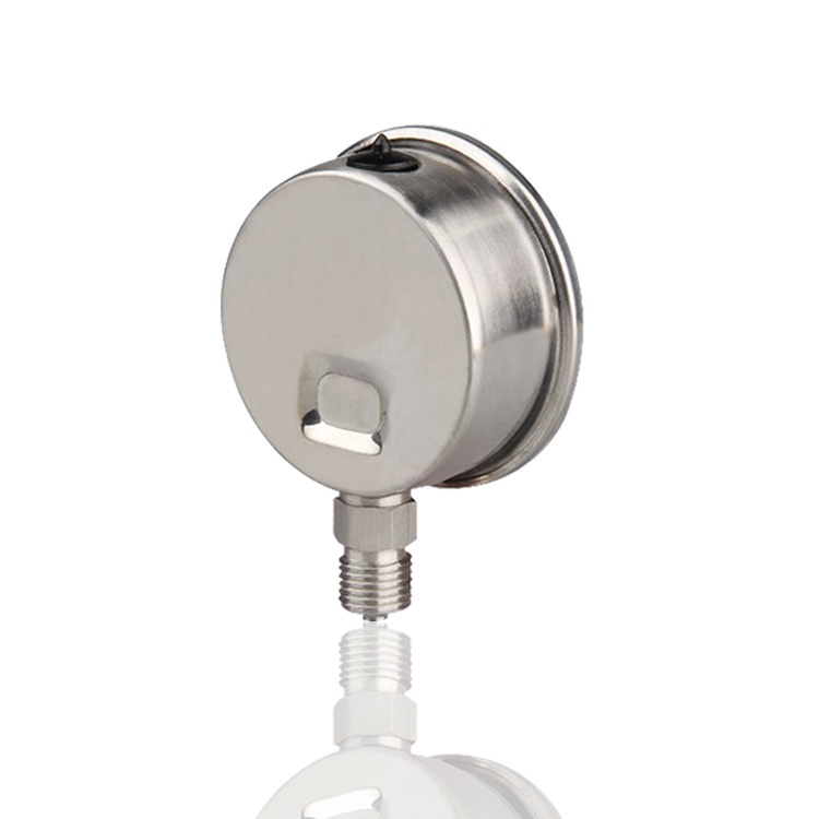 全钢压力表不锈钢耐震充油压力表抗振径向加液YN60BF 16MPA G1/4