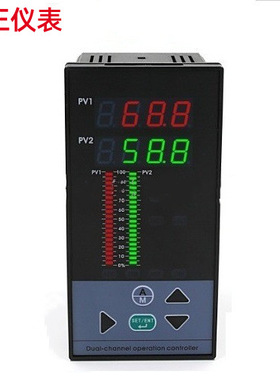 XMBA-7624HE双回路双光柱双变送数显控制仪