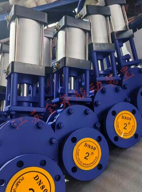 Z644TC-10C DN350气动陶瓷双闸板阀排渣电厂除灰尾矿输送