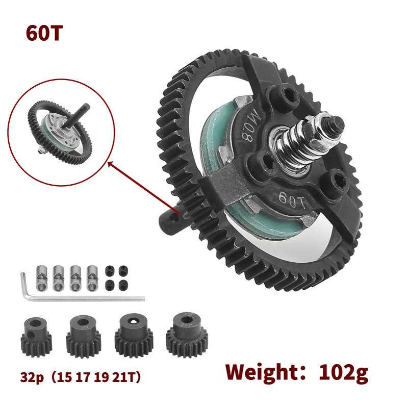 TRAXXAS SLASH 2WD 波箱齿轮0.8模套装=50T+52T+54T+56T+58T+60T