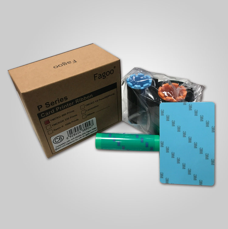 法高Fagoo P280e证卡打印机彩色带C6全格彩色带 标牌 吊牌C61色带